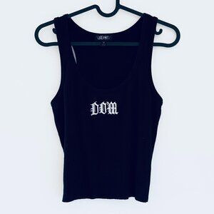 Dolls Kill Widow in Charge Dom Tank Top - Black M